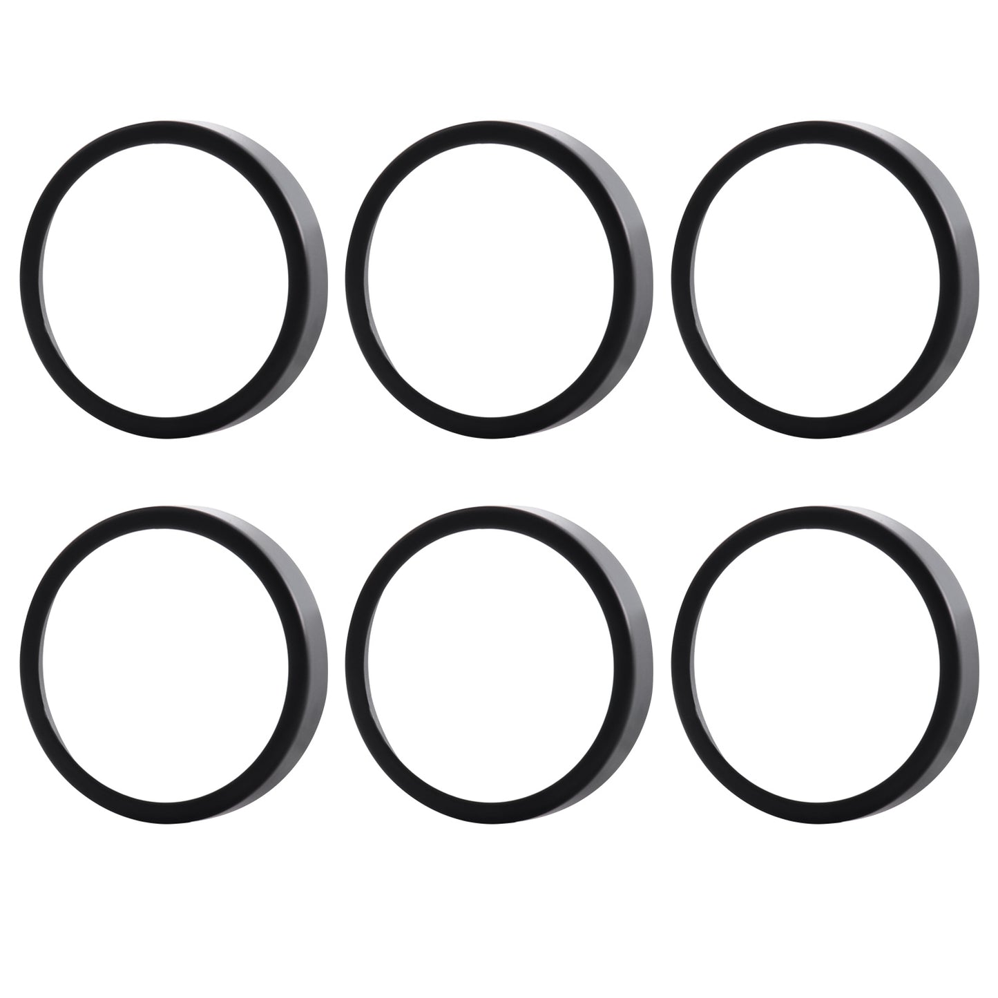 6 Pack GU10/MR16 Bulb Decorative Trim Rings, Heat Insulation Anti-Scald Protective Rings for Track Lighting, V1171-CP-XA-7O11-9O96