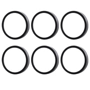 6 Pack GU10/MR16 Bulb Decorative Trim Rings, Heat Insulation Anti-Scald Protective Rings for Track Lighting, V1171-CP-XA-7O11-9O96