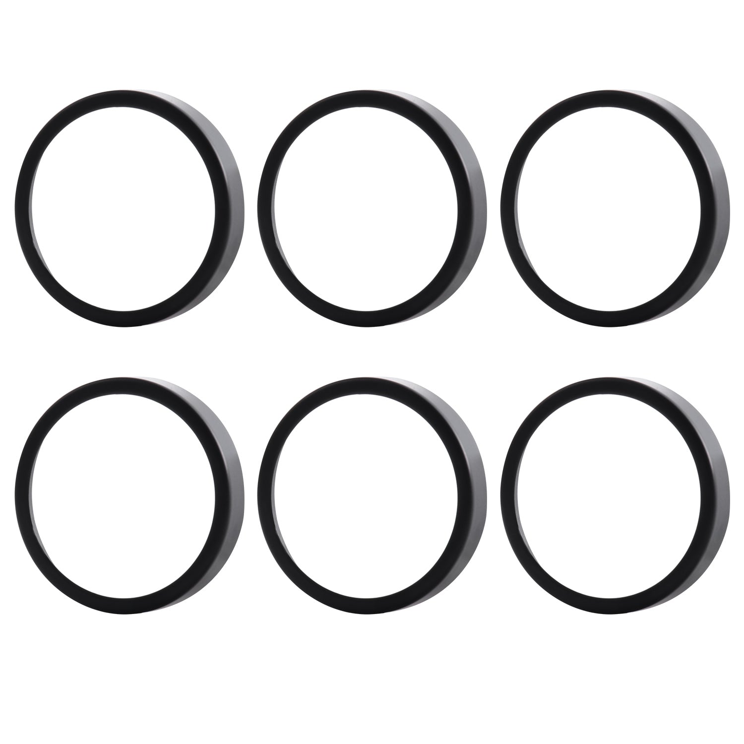 6 Pack GU10/MR16 Bulb Decorative Trim Rings, Heat Insulation Anti-Scald Protective Rings for Track Lighting, V1171-CP-XA-7O11-9O96