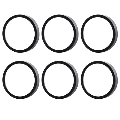 6 Pack GU10/MR16 Bulb Decorative Trim Rings, Heat Insulation Anti-Scald Protective Rings for Track Lighting, V1171-CP-XA-7O11-9O96