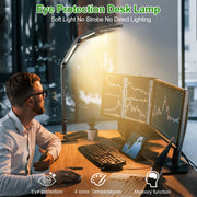 LED Desk Lamp,Foldable Table Lamp for Computer and Desktop,Flexible Clamp on Desk Lamps,Black Portable Desk V1171-CT-BOM000490