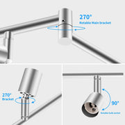 Kitchen Lights, 6-Light Ceiling Lighting Kits, Swivelling Ceiling Spotlight for Bedroom, Kitchen and Living V1171-CX-300000198