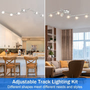 Kitchen Lights, 6-Light Ceiling Lighting Kits, Swivelling Ceiling Spotlight for Bedroom, Kitchen and Living V1171-CX-300000198
