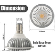 AR70 LED Light Bulb BA15D B15 Base, AC/DC12V Input, 7W 500lm for Home Household Commercial Lighting, 50W V1171-CX-AMUS-AAEECB007-4