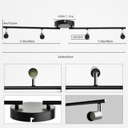 Kitchen Lights,Ceiling Lighting Kits, Swivelling Ceiling Spotlight for Bedroom, Kitchen and Living Room(GU10 V1171-CX-BOM000535