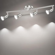 LED Ceiling Light,4 Way Rotatable Spot Lights for Ceiling,Flexible Ceiling Lights for Bedroom,Living Room, V1171-CX-TK4GU10S-RIHG