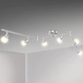 LED Ceiling Light 6 Way Rotatable Spot Lights for Ceiling,Flexible Ceiling Lights for Bedroom,Living V1171-CX-TK6GU10S-RIHG