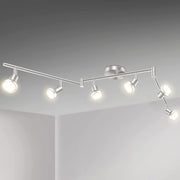 LED Ceiling Light 6 Way Rotatable Spot Lights for Ceiling,Flexible Ceiling Lights for Bedroom,Living V1171-CX-TK6GU10S-RIHG