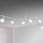 LED Ceiling Light 6 Way Rotatable Spot Lights for Ceiling,Flexible Ceiling Lights for Bedroom,Living V1171-CX-TK6GU10S-RIHG