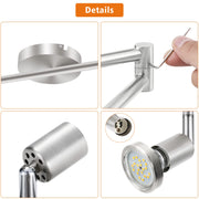 LED Ceiling Light 6 Way Rotatable Spot Lights for Ceiling,Flexible Ceiling Lights for Bedroom,Living V1171-CX-TK6GU10S-RIHG