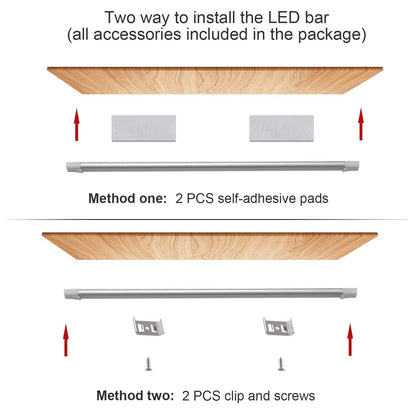 LED Motion Sensor Cabinet Light,2 Pack USB Powered Closet Night Light,20 inch Under Counter Lighting Kit with V1171-SENSORBAR20