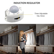 LED Motion Sensor Cabinet Light,2 Pack USB Powered Closet Night Light,20 inch Under Counter Lighting Kit with V1171-SENSORBAR20