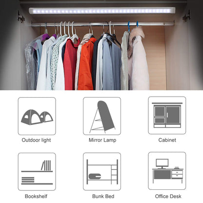 LED Motion Sensor Cabinet Light,2 Pack USB Powered Closet Night Light,20 inch Under Counter Lighting Kit with V1171-SENSORBAR20