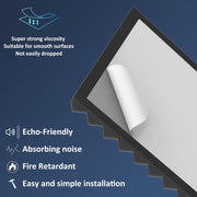 JBER Acoustic Panels Foam Pyramid 24pcs 30x30x5cm for Soundproof Padding Wall V1173-APFP2INBL-24