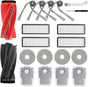 18 PCS Accessories for Roborock Qrevo Curv Robot Vacuum Cleaner V1173-ROQC-17P
