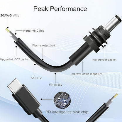 Starlink Mini Power Cable 10FT USB-C to DC5521 V1174-US-ZZT-013