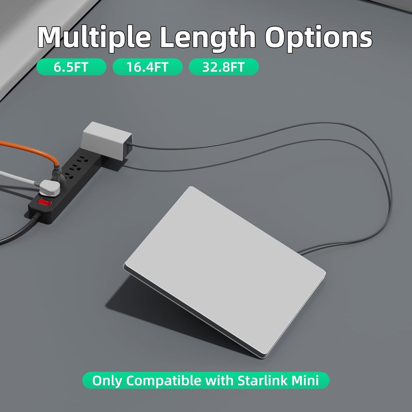 Starlink Power Cable 5521 DC to DC Power Cord 65.5FT/20M V1174-US-ZZT-018