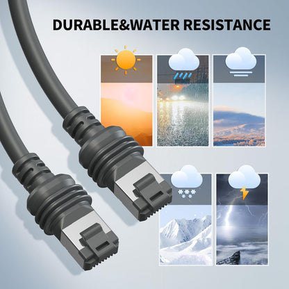 Starlink Gen 3 Ethernet Cable 15M/49.2FFT Cable, Waterproof, Grey V1174-US-ZZT-025