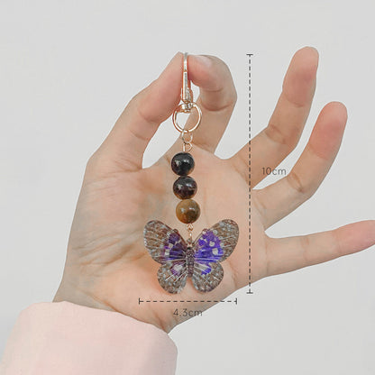 Crystal Butterfly Keychain Set,Amazonite V1178-0010-YSTHS
