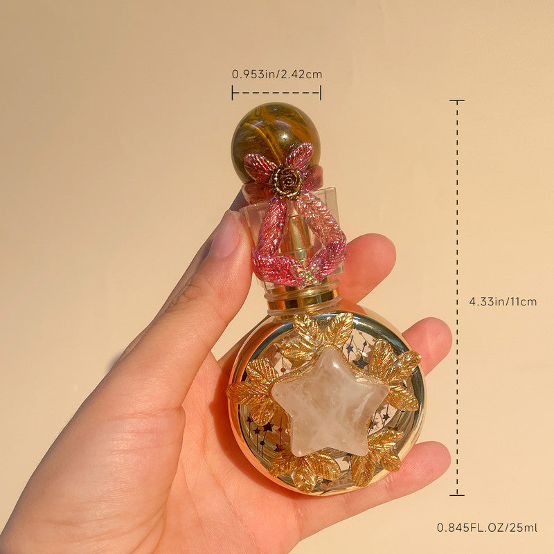 Healing natural crystal perfume bottle(25ml)-aventurine rose quartz V1178-0011-XSDFY
