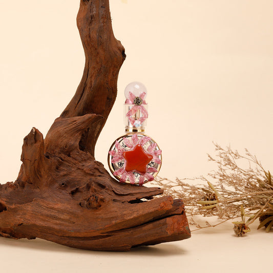 Healing natural crystal perfume bottle(25ml)-rose quartz red jasper V1178-0011-XSFHX