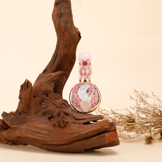 Healing natural crystal perfume bottle(25ml)-rose quartz agate V1178-0011-XSFNA
