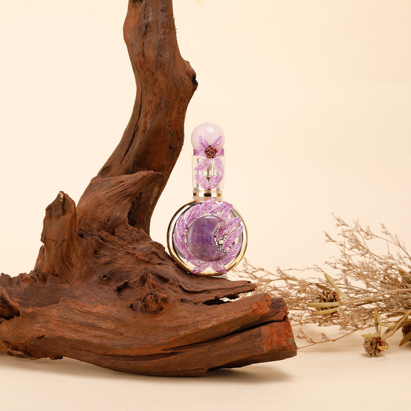 Healing natural crystal perfume bottle(25ml)-rose quartz amethyst V1178-0011-XSFZY
