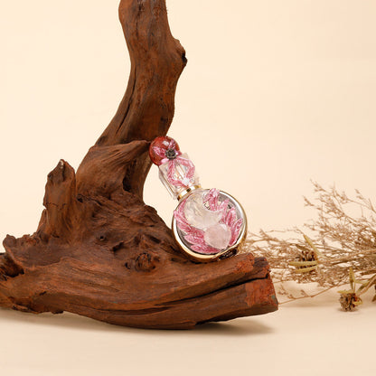 Healing natural crystal perfume bottle(25ml)-rose quartz red jasper V1178-0011-XSHFYA