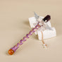 Handmade Crystal Wand, Raw Gemstone Scepter, Natural Magic Wand Fluorite V1178-0450-MFBZY