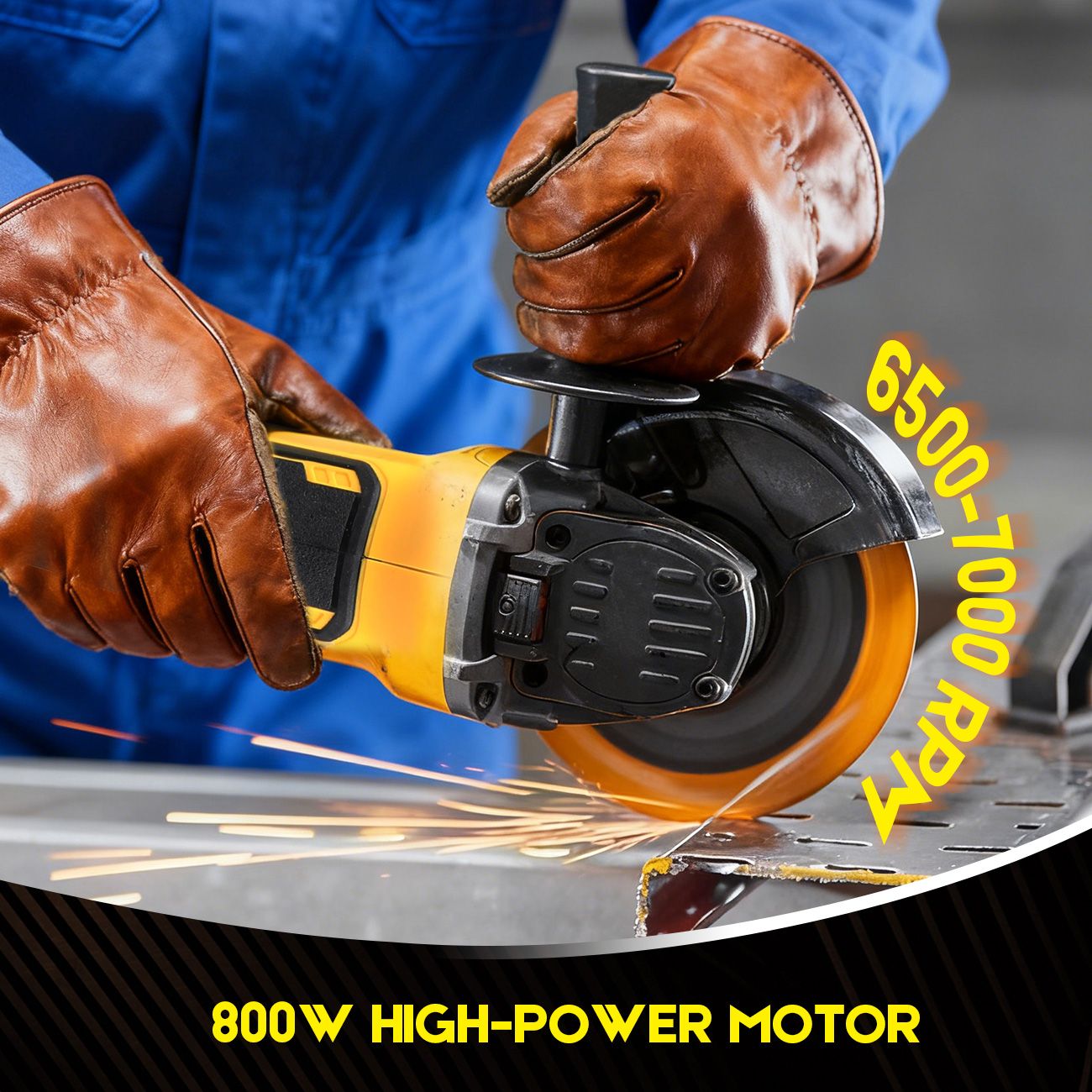 Cordless Angle Grinder 4-1/2 inch for Makita 18V MAX Battery, Grinder Tool, Power Electric Grinders, V1181-AG