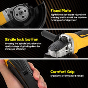 Cordless Angle Grinder 4-1/2 inch for Makita 18V MAX Battery, Grinder Tool, Power Electric Grinders, V1181-AG