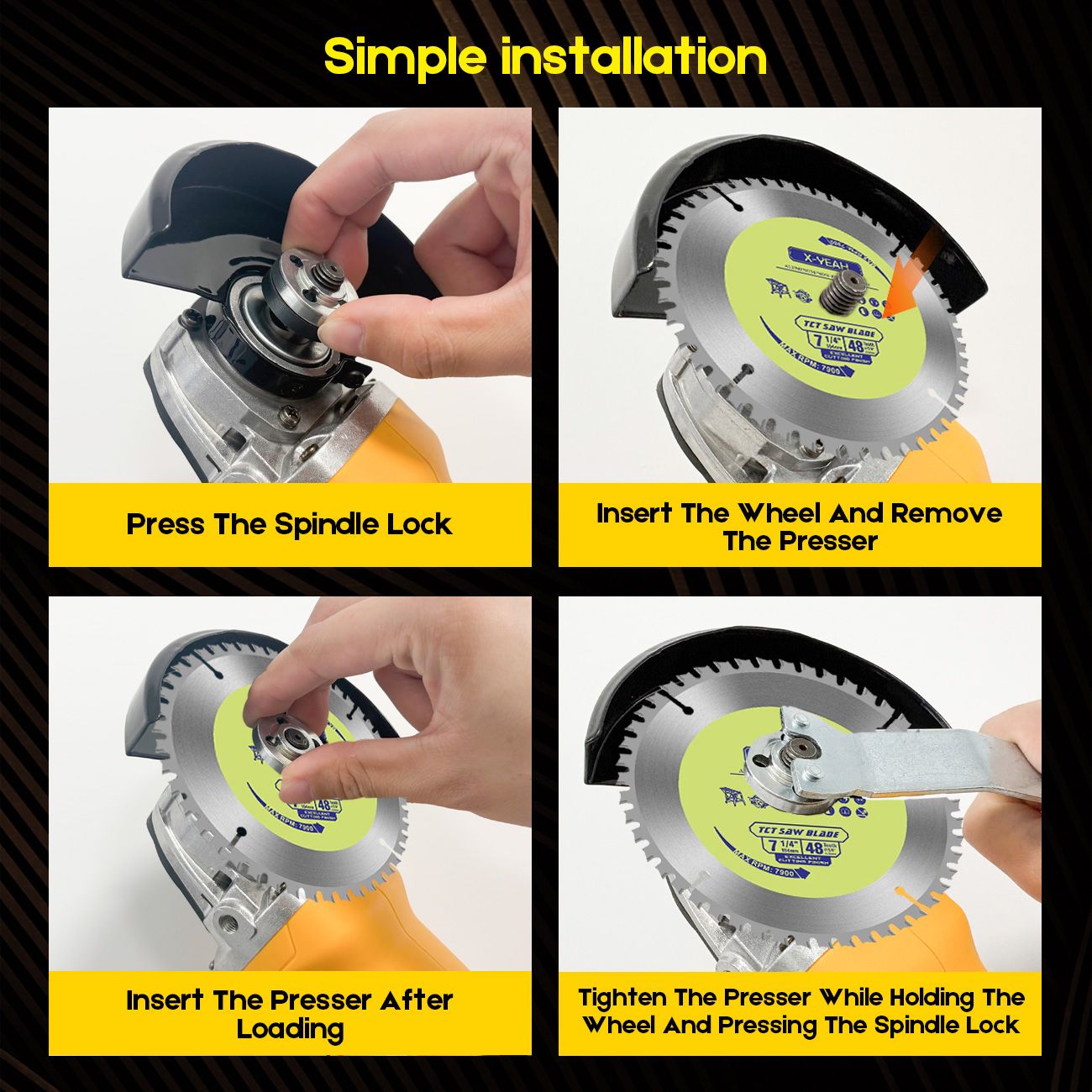 Cordless Angle Grinder 4-1/2 inch for Makita 18V MAX Battery, Grinder Tool, Power Electric Grinders, V1181-AG