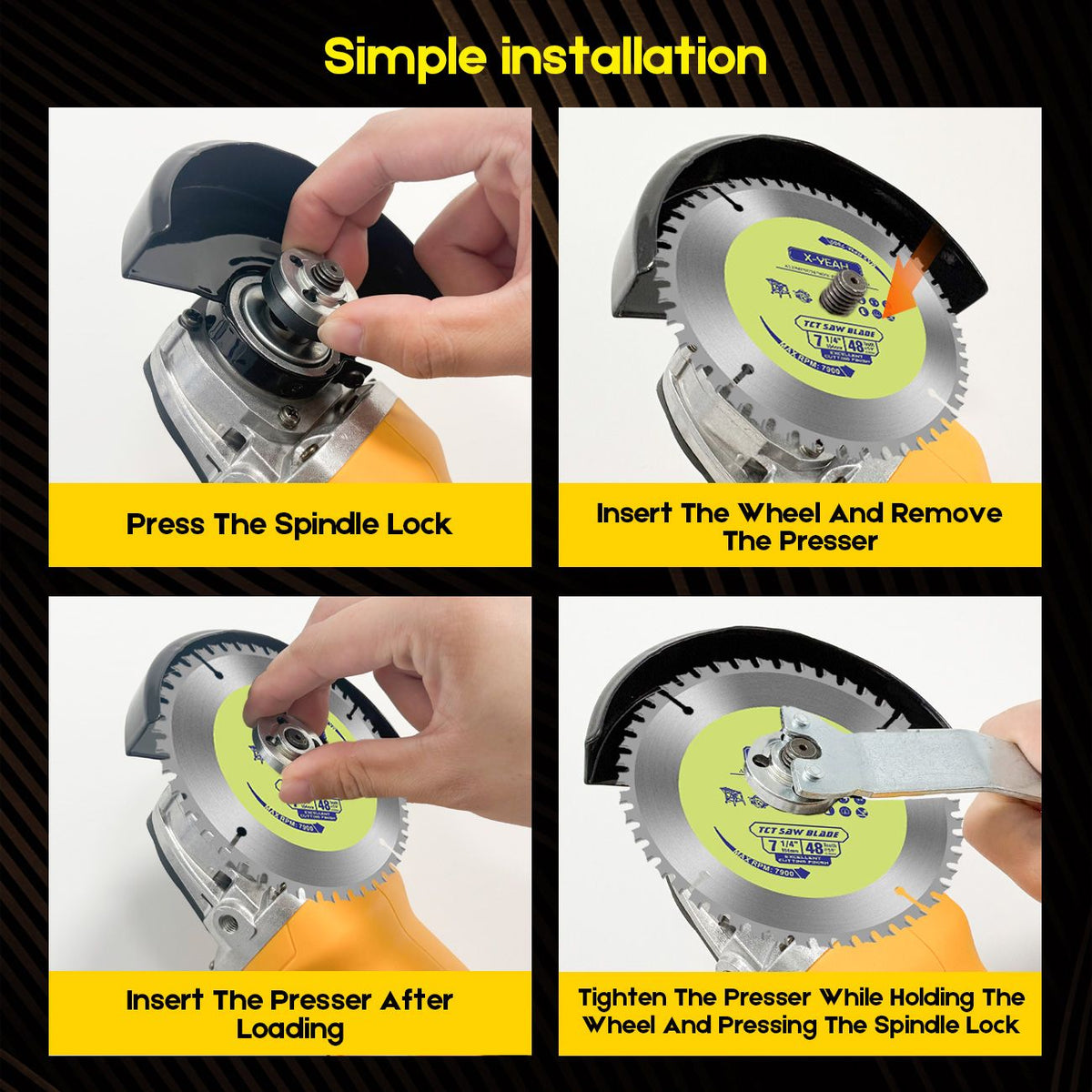 Cordless Angle Grinder 4-1/2 inch for Makita 18V MAX Battery, Grinder Tool, Power Electric Grinders, V1181-AG