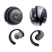 Open Ear Wireless Headphones Earphones Bluetooth 5.4 On Ear Sport Gym Earbuds-Black