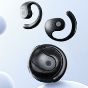 Open Ear Wireless Headphones Earphones Bluetooth 5.4 On Ear Sport Gym Earbuds-Black