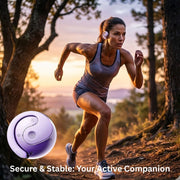 Open Ear Wireless Headphones Earphones Bluetooth 5.4 On Ear Sport Gym Earbuds-Purple