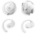 Open Ear Wireless Headphones Earphones Bluetooth 5.4 On Ear Sport Gym Earbuds-White
