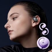 Open Ear Wireless Headphones Earphones Bluetooth 5.4 On Ear Sport Gym Earbuds-White