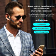 Wireless Bluetooth 5.3 Earpiece Single-Ear Headset Hands-Free Earphones in Mic V1181-EHN0002