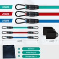 6pcs Resistance Band Set Yoga Pilates Exercise Fitness Latex Tube Body Workout V1181-EHN0009