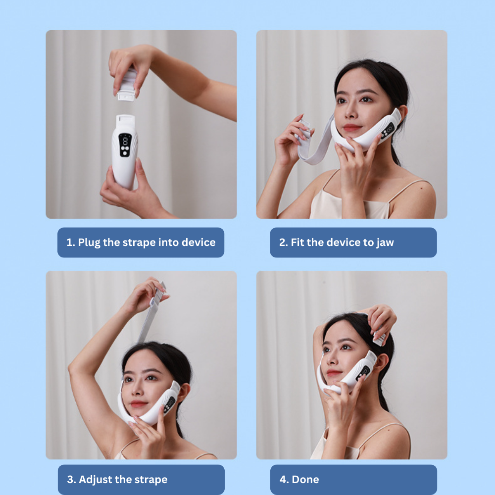 V-Face Shaping Massager Electric 9 Mode Lifting Reduce Slimming Double Chin V1181-EHN0017