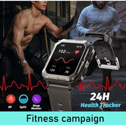 Njord Gear Indestructible Tactical Smartwatch – Military Grade & Rugged - Black