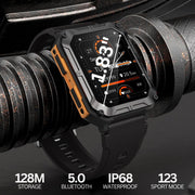 Njord Gear Indestructible Tactical Smartwatch – Military Grade & Rugged - Orange