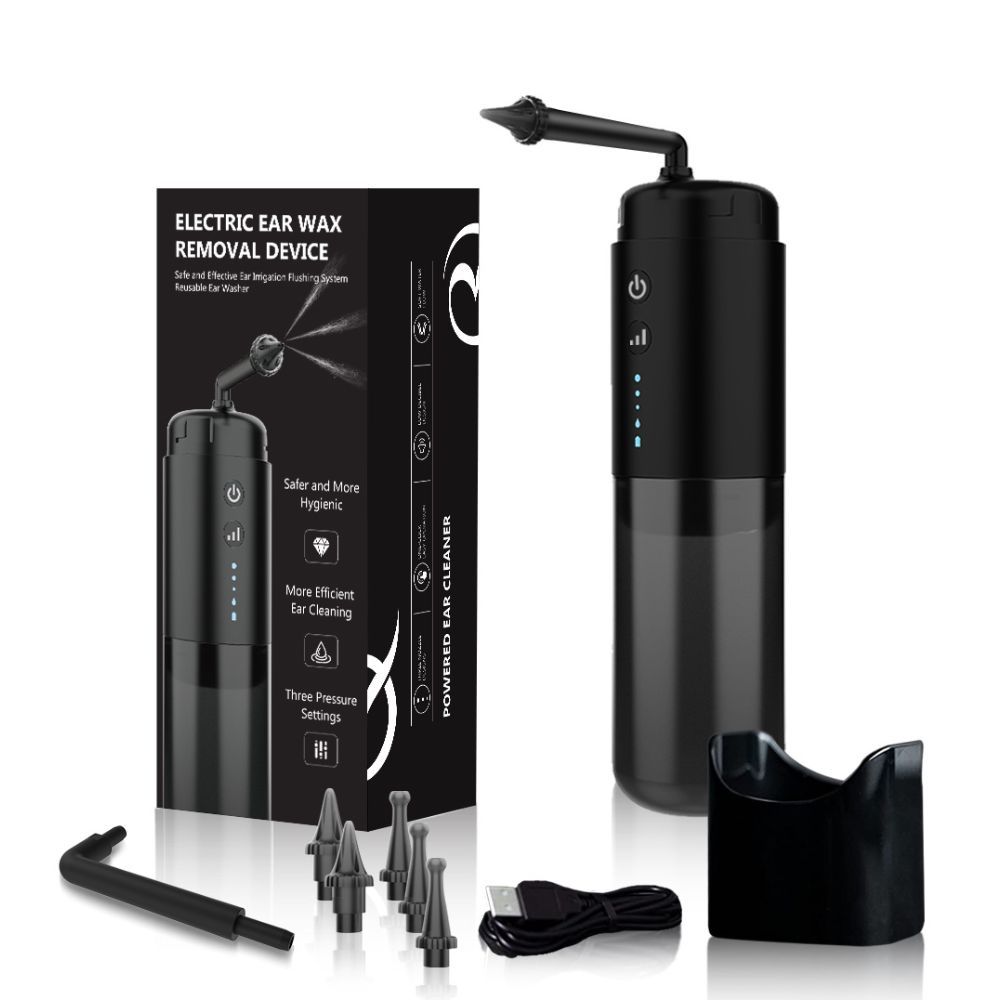 Water Powered Ear Cleaner Electric Triple Jet Stream 3 Pressure Water Resistant V1181-EHN0044