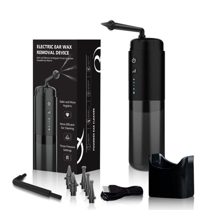Water Powered Ear Cleaner Electric Triple Jet Stream 3 Pressure Water Resistant V1181-EHN0044