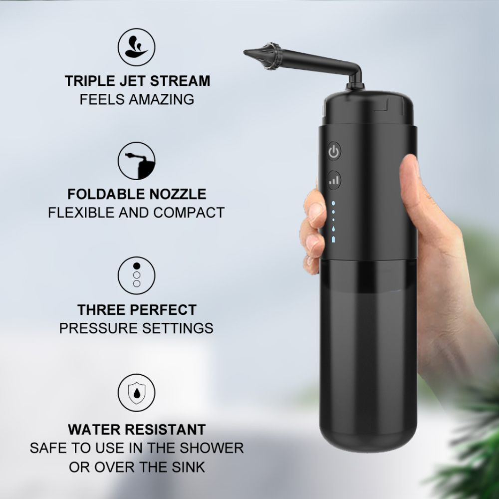 Water Powered Ear Cleaner Electric Triple Jet Stream 3 Pressure Water Resistant V1181-EHN0044