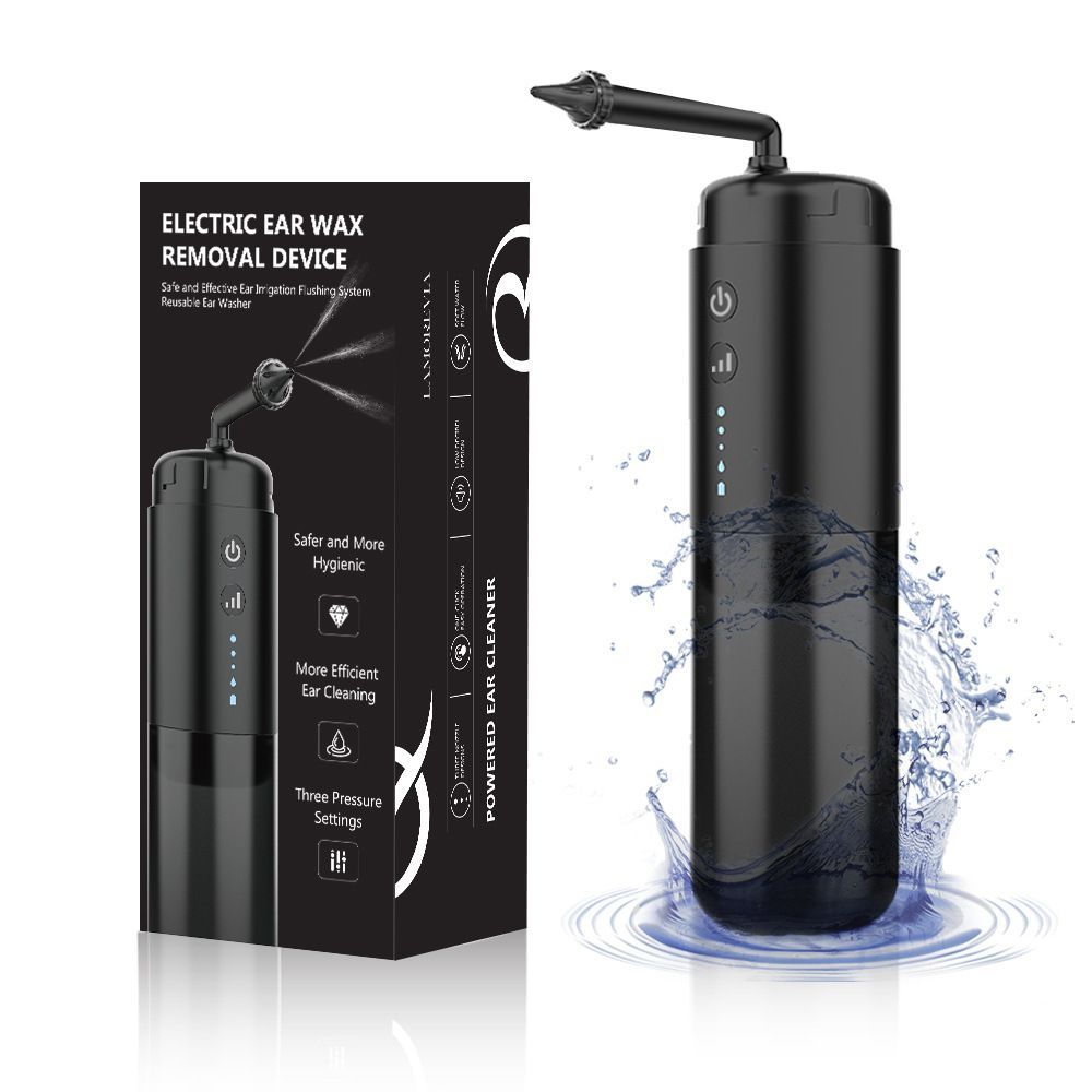 Water Powered Ear Cleaner Electric Triple Jet Stream 3 Pressure Water Resistant V1181-EHN0044