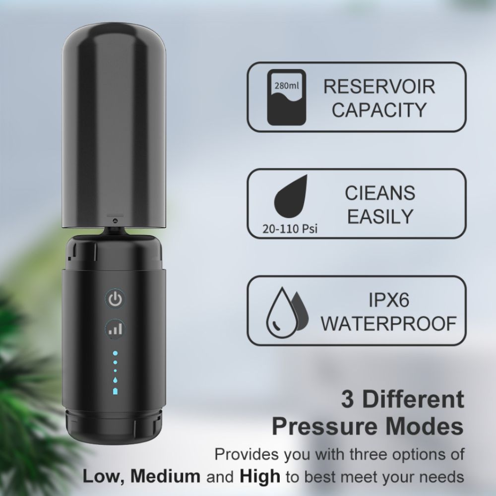 Water Powered Ear Cleaner Electric Triple Jet Stream 3 Pressure Water Resistant V1181-EHN0044
