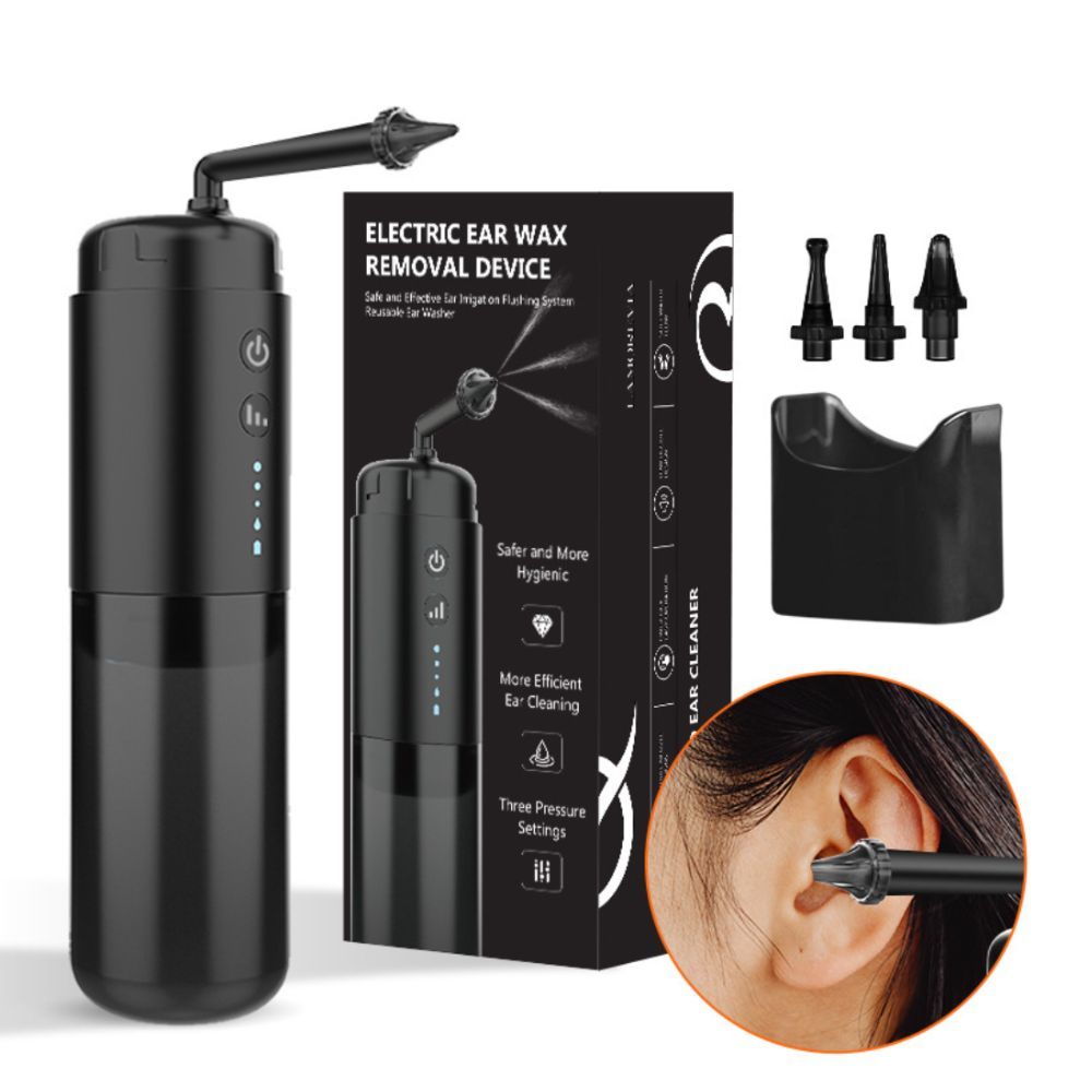 Water Powered Ear Cleaner Electric Triple Jet Stream 3 Pressure Water Resistant V1181-EHN0044