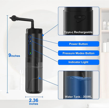 Water Powered Ear Cleaner Electric Triple Jet Stream 3 Pressure Water Resistant V1181-EHN0044